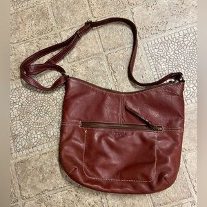 Margot leather hobo style purse $24 near new condition.